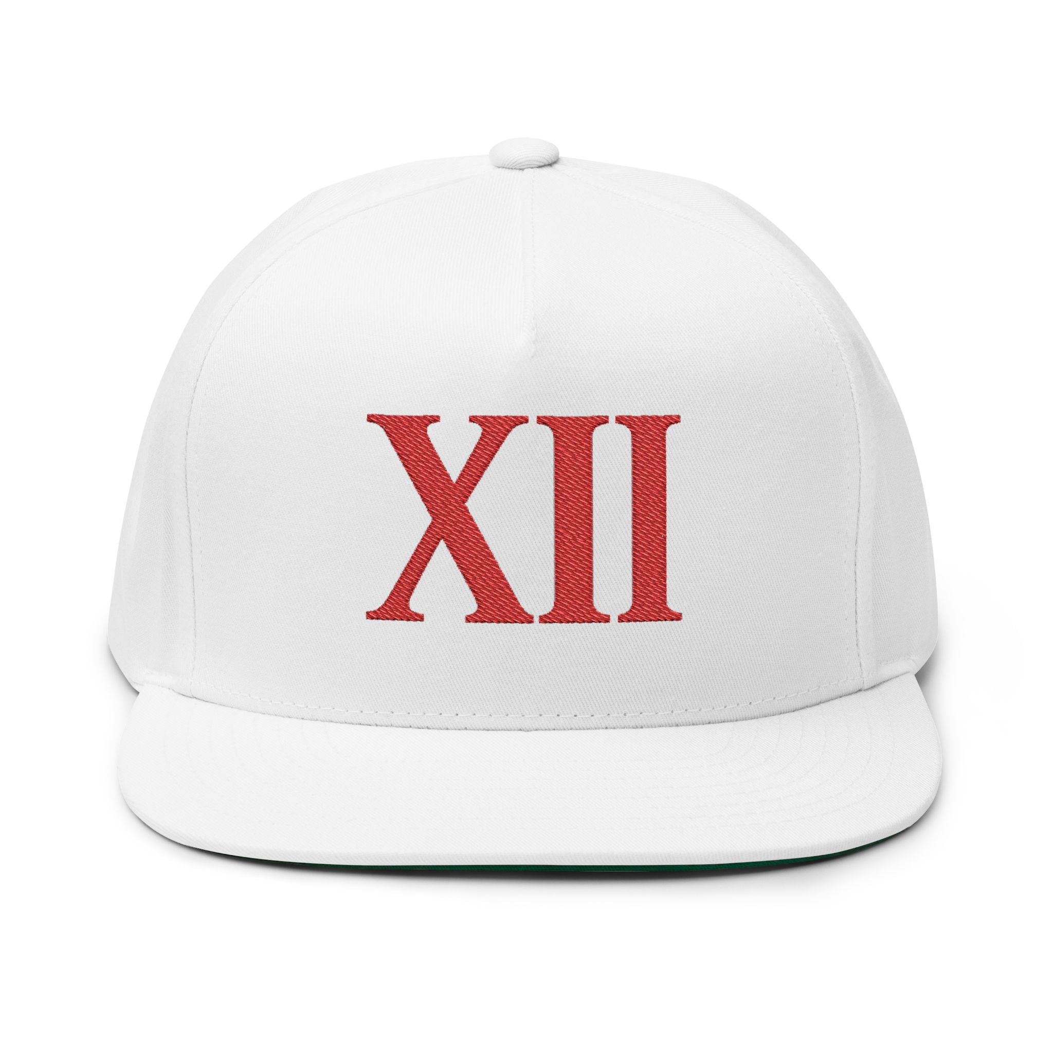 XII Flat Bill Cap – Crimson Edition