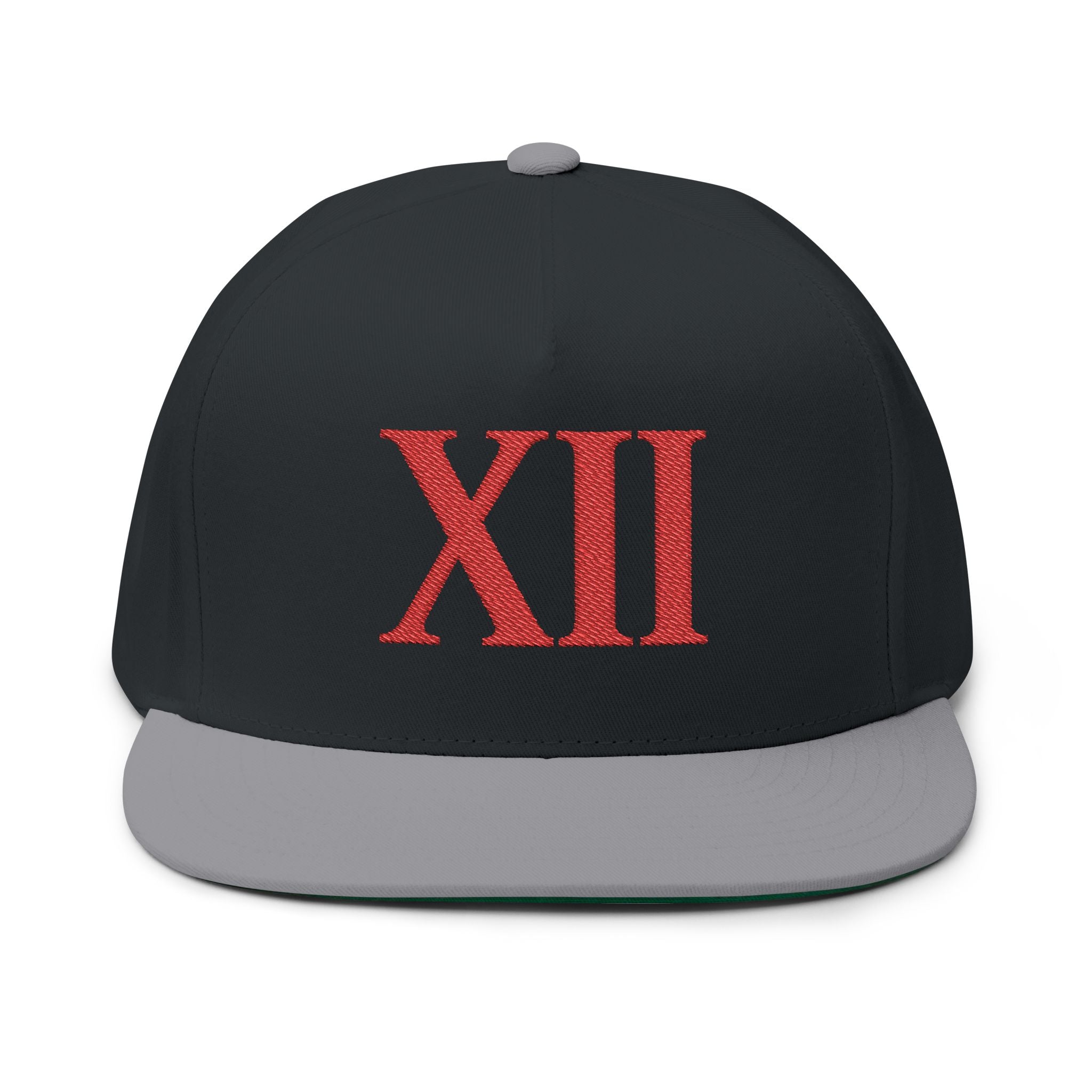 XII Flat Bill Cap – Crimson Edition