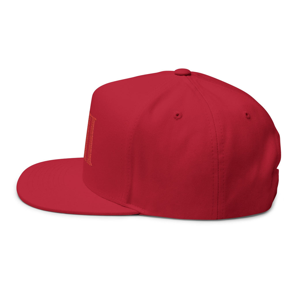XII Flat Bill Cap – Crimson Edition