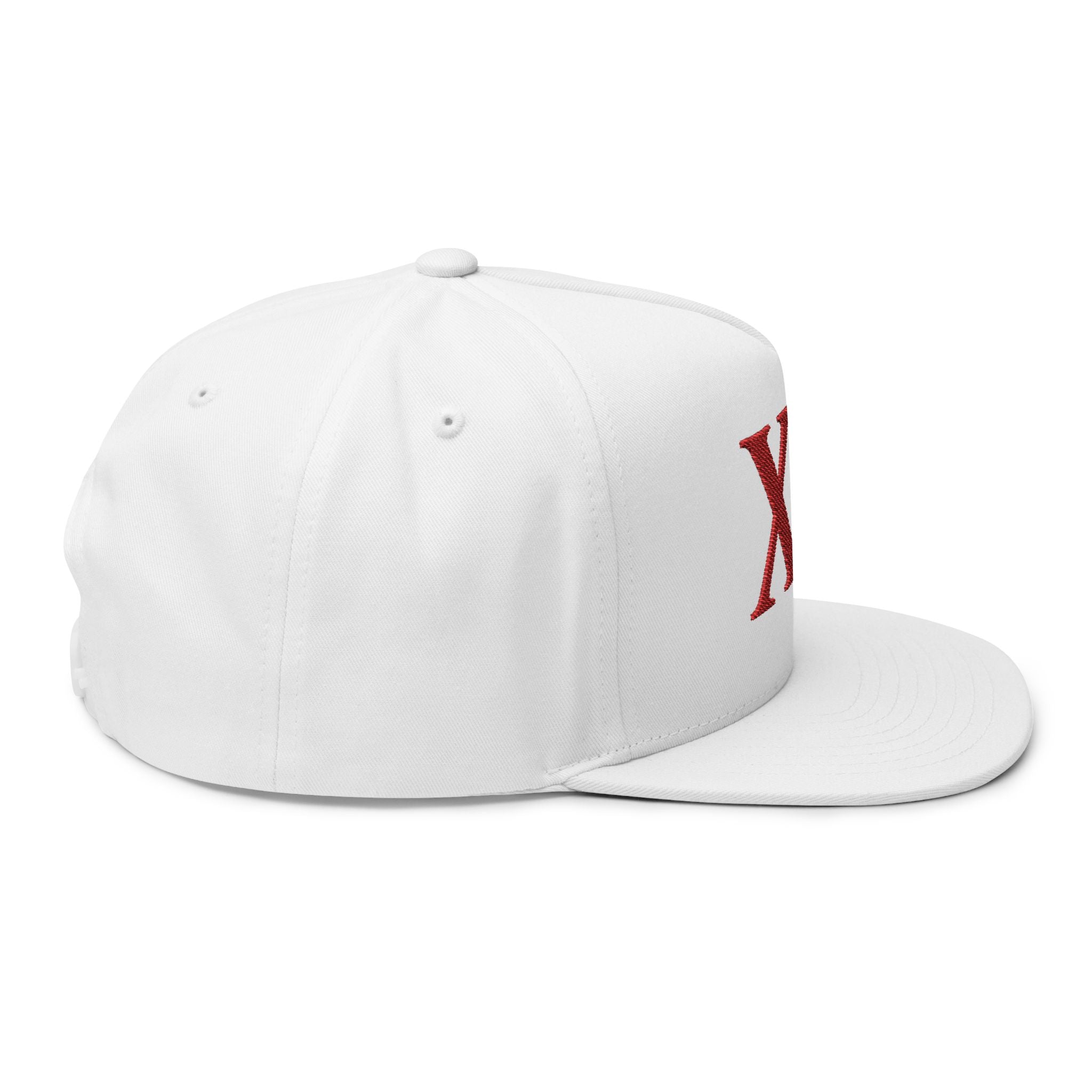 XII Flat Bill Cap – Crimson Edition
